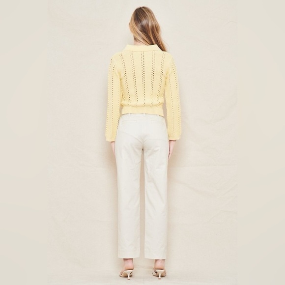 Jonathan Simkhai BERENICE DIRECTIONAL RIB LONG SLEEVE
RIB POLO - BUTTERCUP - Picture 3 of 4